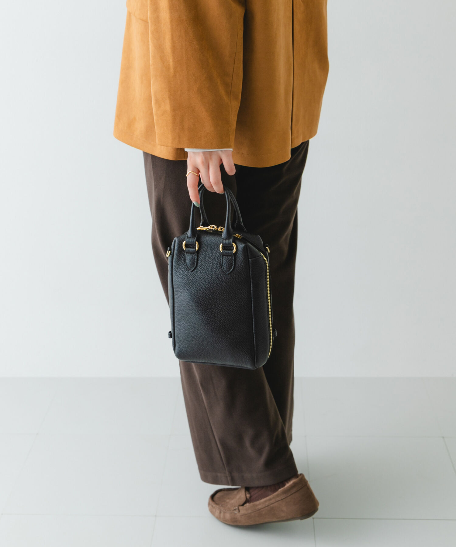 RODE SKO「『縦型』レザーミニボストンバッグ」|ボストンバッグ|