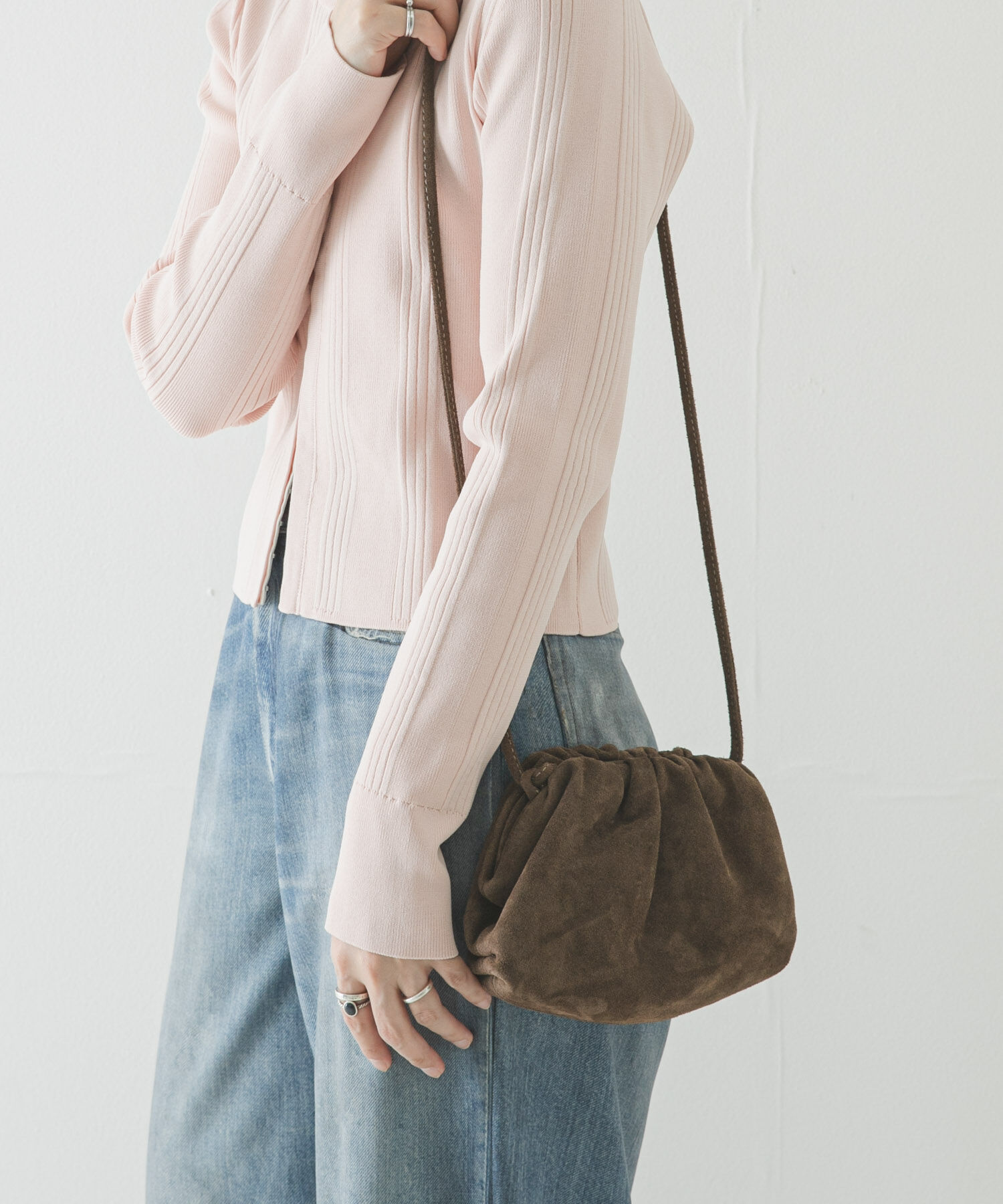 URBAN RESEARCH「レザーショルダーバッグ」|ショルダー・メッセンジャー|ブラウン