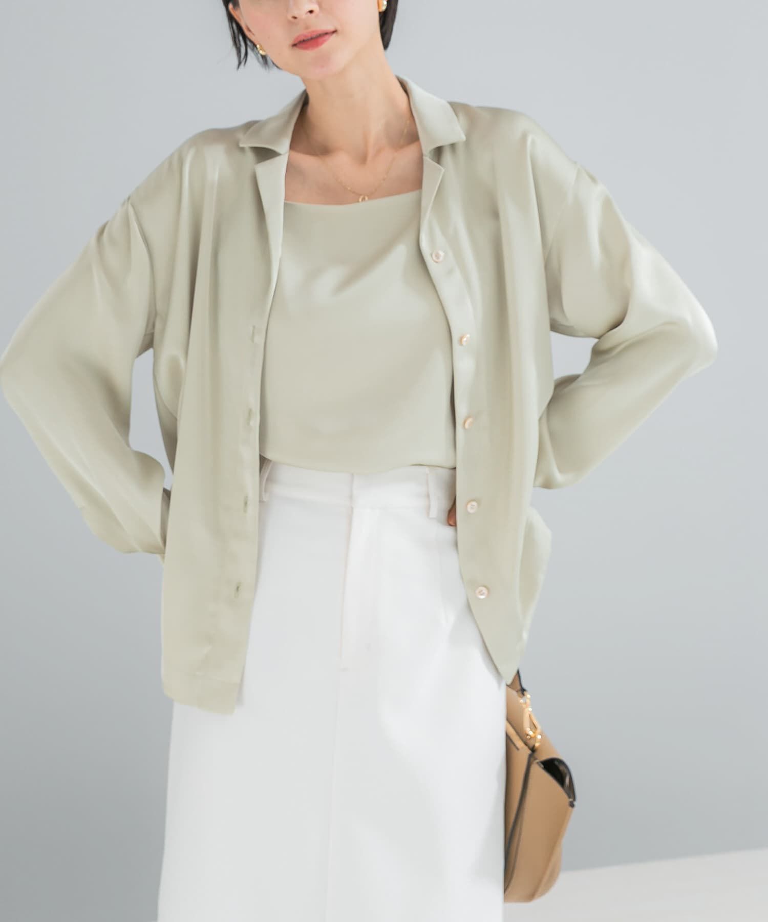 URBAN RESEARCH ROSSO「ヴィンテージシルキーサテンキャミソール」|キャミソール|