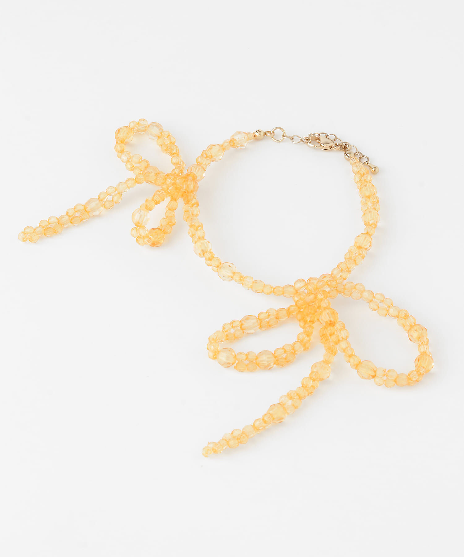  「リボンビーズブレスレット」|ブレスレット・バングル|