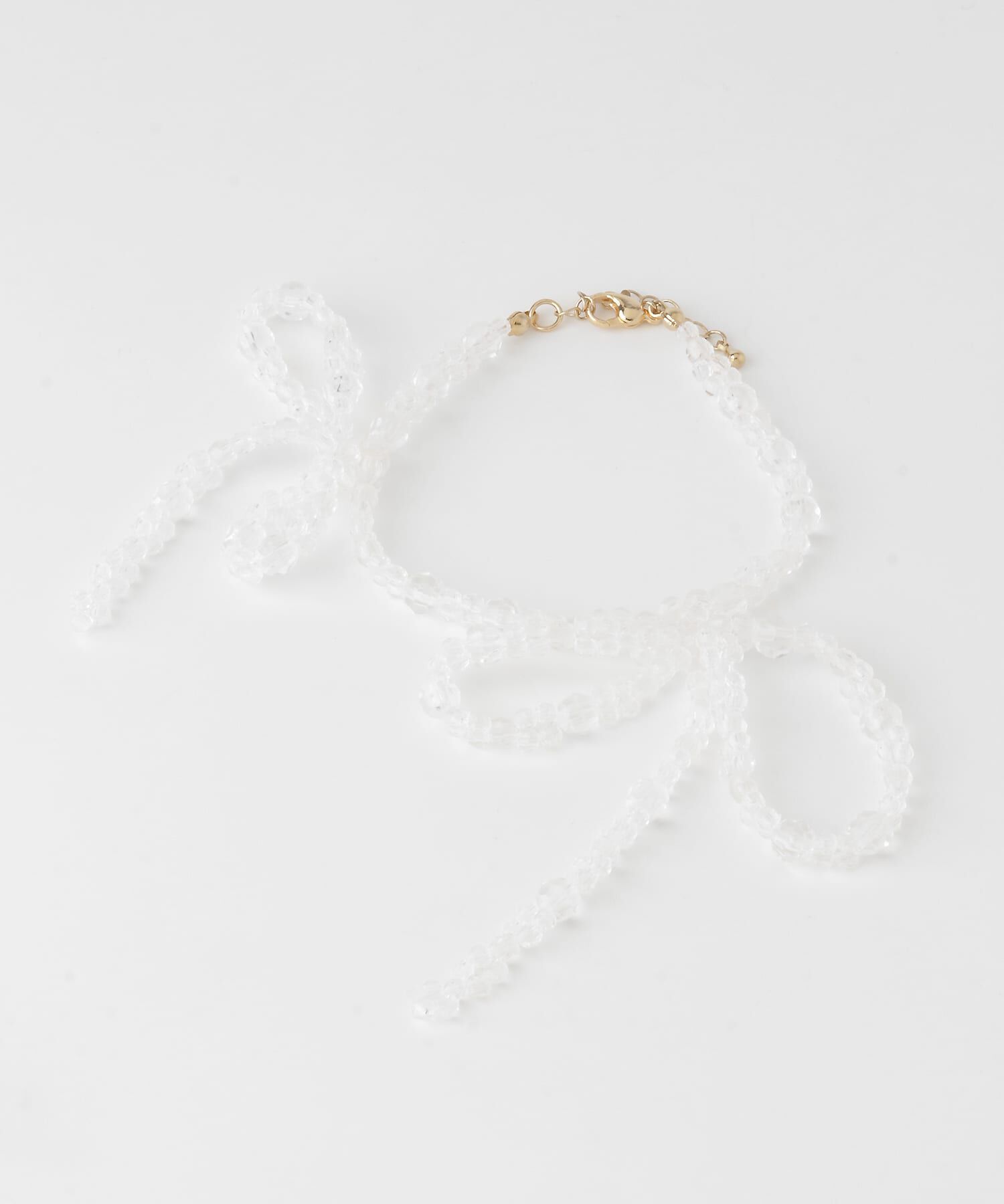  「リボンビーズブレスレット」|ブレスレット・バングル|