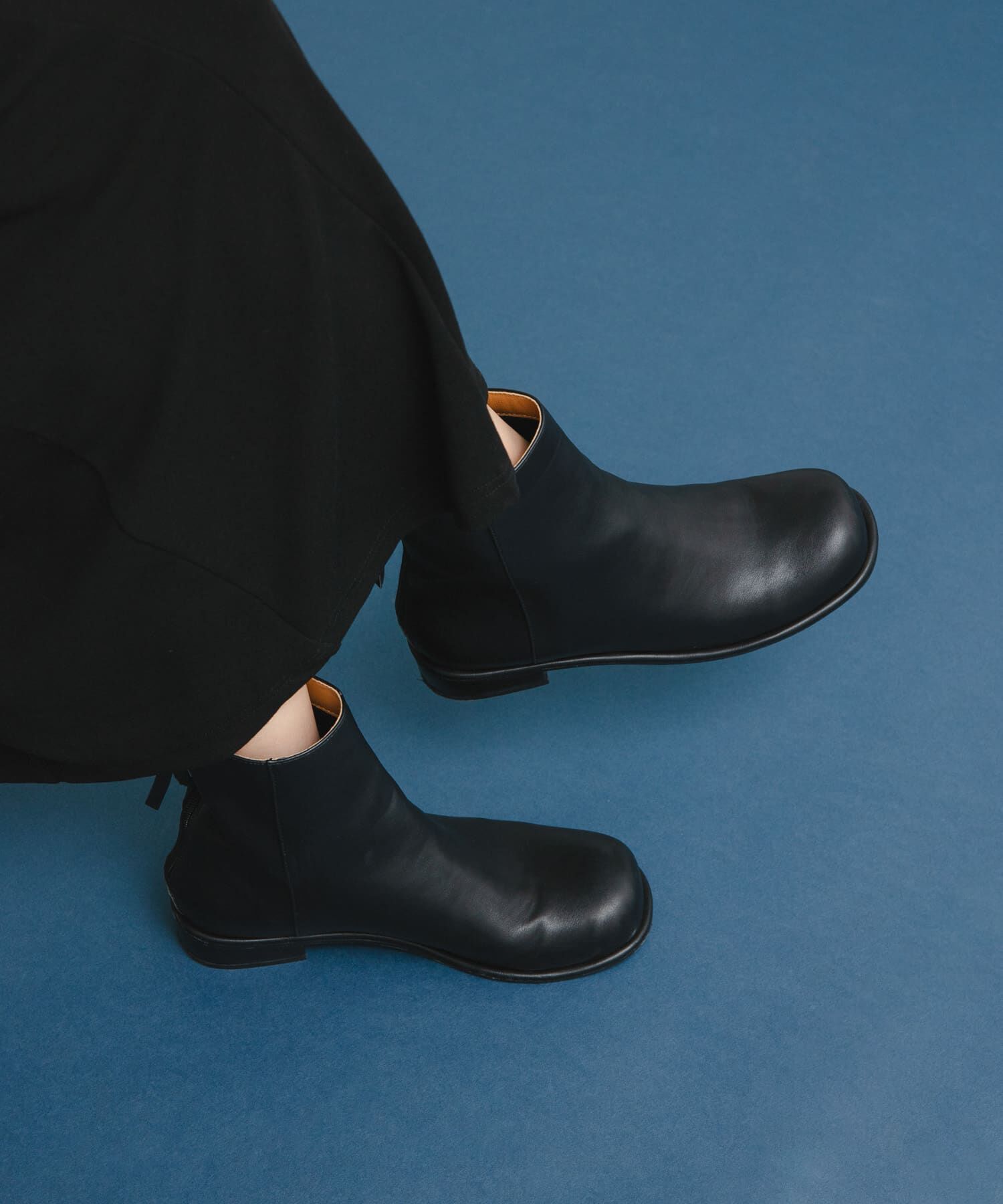  「プランプトゥショートブーツ」|ショートブーツ|