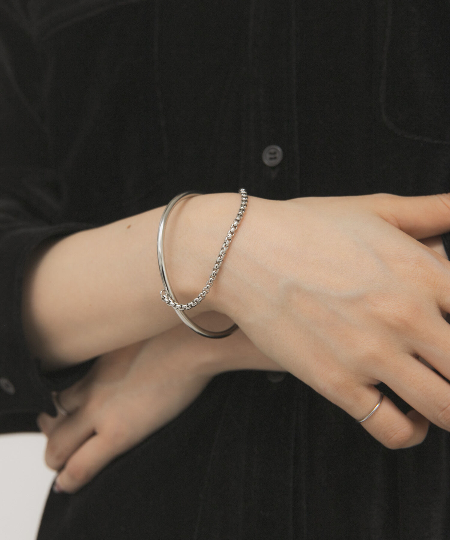  「チェーンコンビバングル」|ブレスレット・バングル|