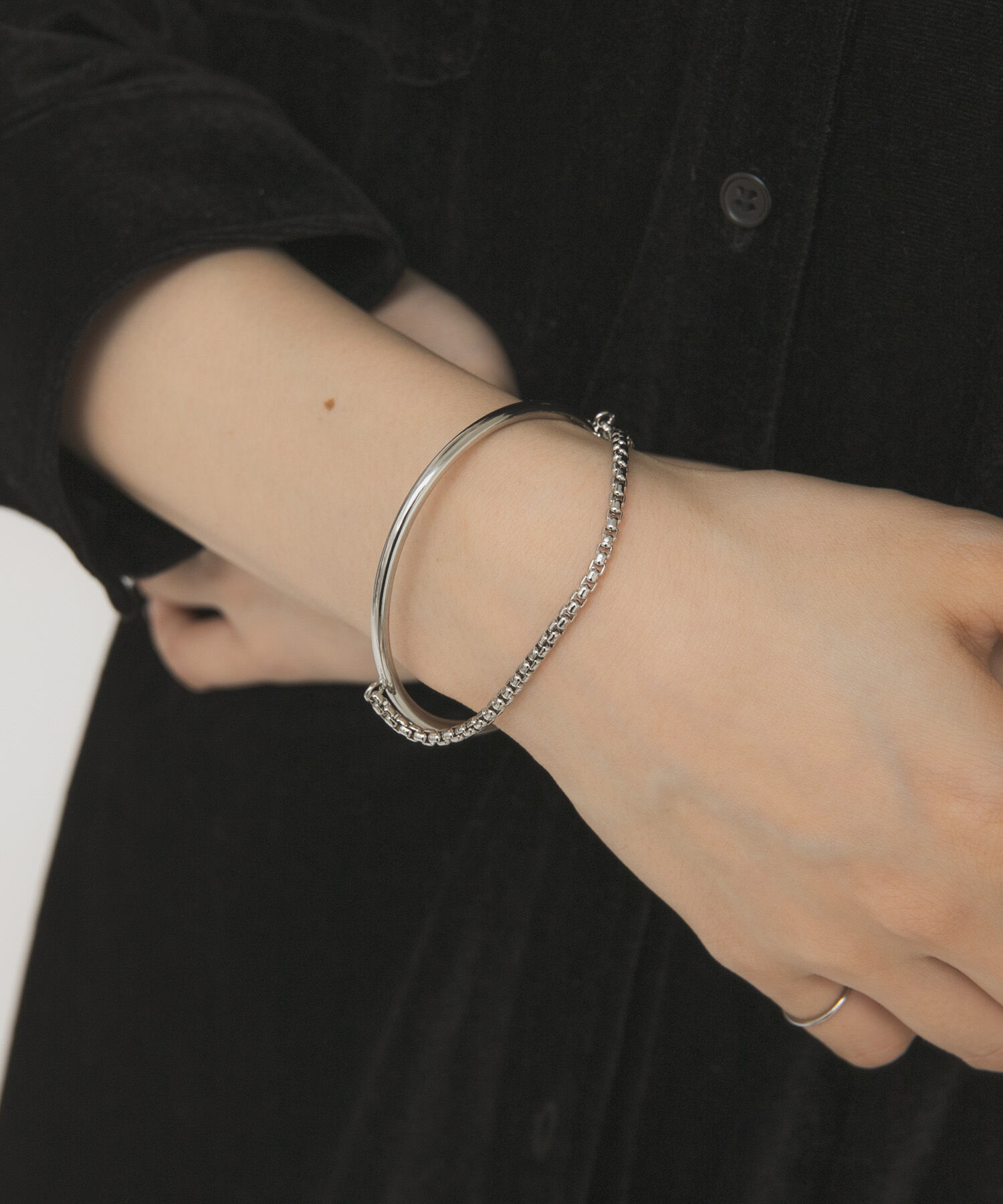  「チェーンコンビバングル」|ブレスレット・バングル|