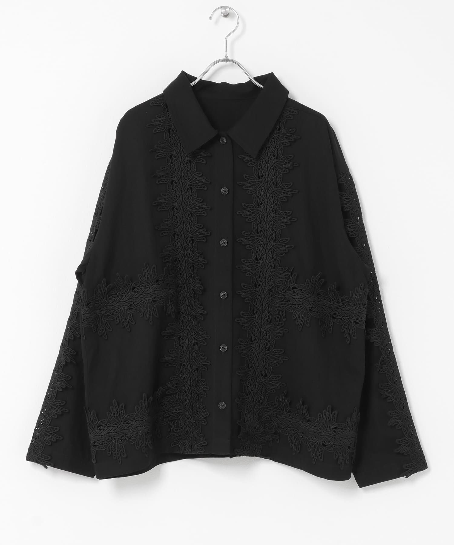  「ヴィンテージライクレースシャツ」|シャツ・ブラウス|