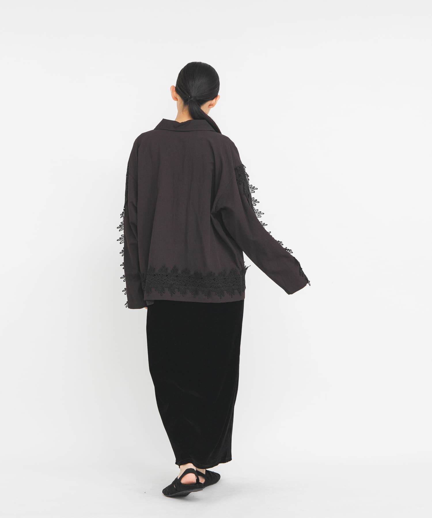  「ヴィンテージライクレースシャツ」|シャツ・ブラウス|