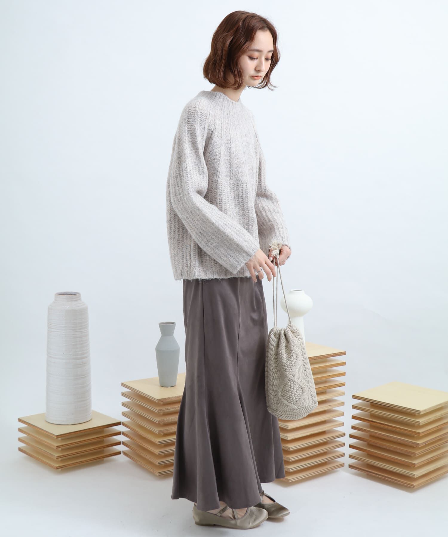 SENSE OF PLACE by URBAN RESEARCH「2WAYニット巾着バッグ」|その他|