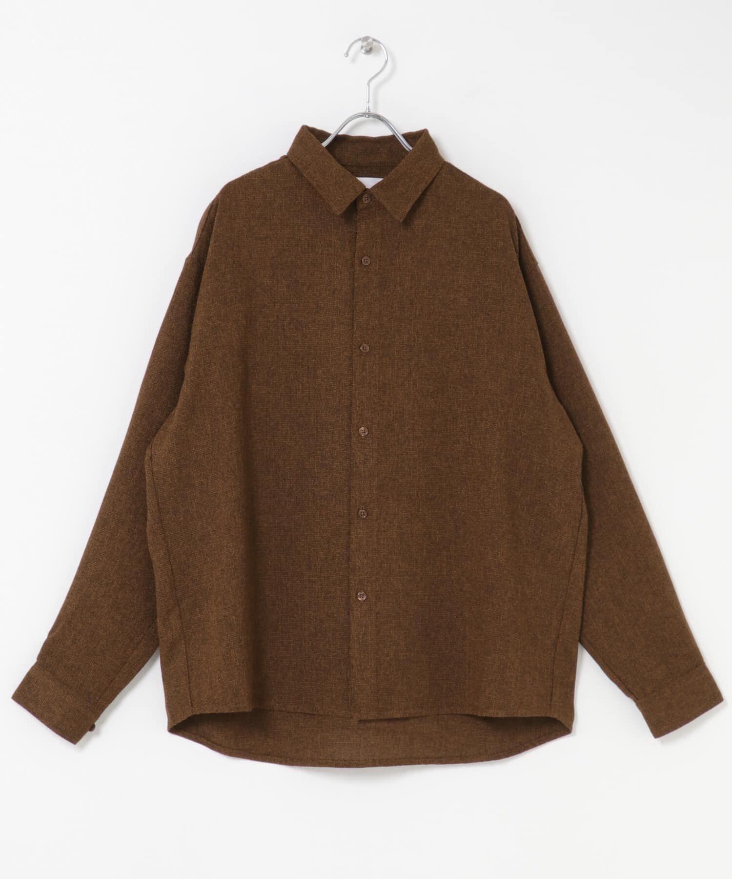 SENSE OF PLACE by URBAN RESEARCH「ライトツイードレギュラーカラーシャツ」|シャツ・ブラウス|