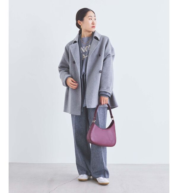 le.coeur blanc「ヘリンボーンタックワイドパンツ」|その他|