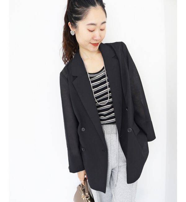  「リネンライクテーラードジャケット」|その他|