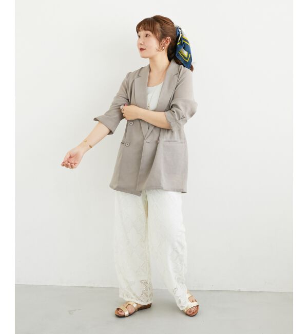 「リネンライクテーラードジャケット」|その他|