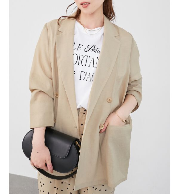  「リネンライクテーラードジャケット」|その他|