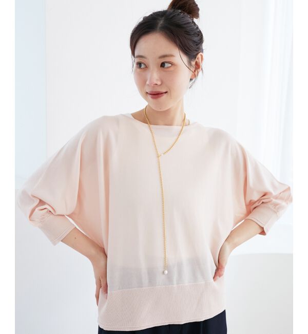  「《手洗い可能》ハイゲージドルマンプルオーバー」|ニット・セーター|