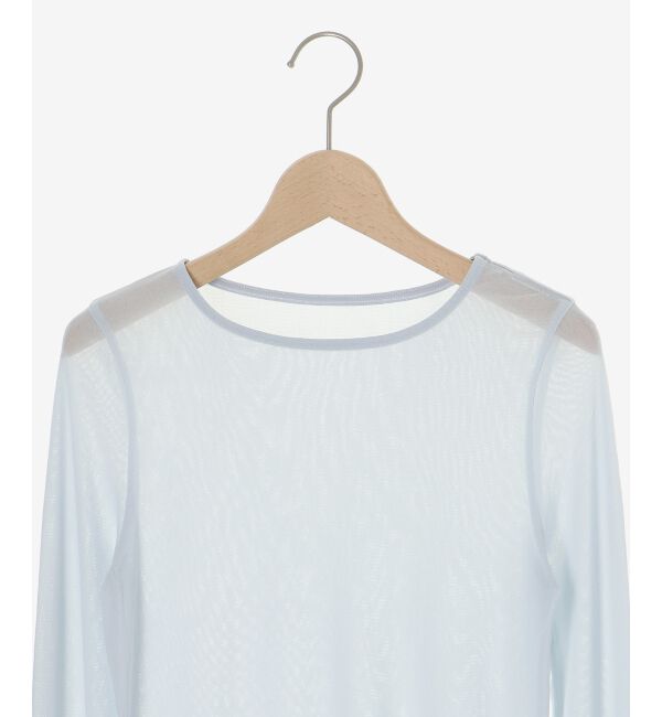 le.coeur blanc「薄手で着心地抜群！新色登場★シアークルーネックプルオーバー」|Tシャツ・カットソー|