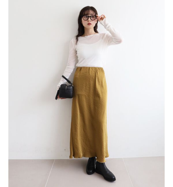 le.coeur blanc「薄手で着心地抜群！新色登場★シアークルーネックプルオーバー」|Tシャツ・カットソー|