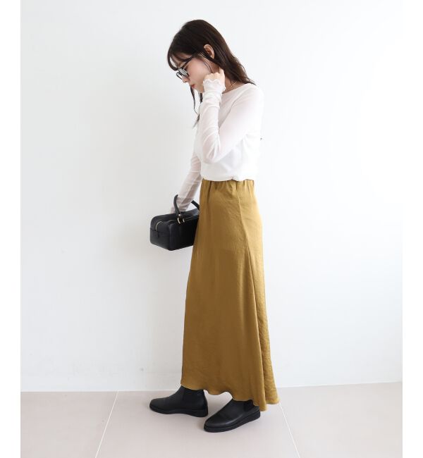 le.coeur blanc「薄手で着心地抜群！新色登場★シアークルーネックプルオーバー」|Tシャツ・カットソー|