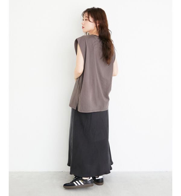  「toujoursロゴプリントフレンチTシャツ」|Tシャツ・カットソー|