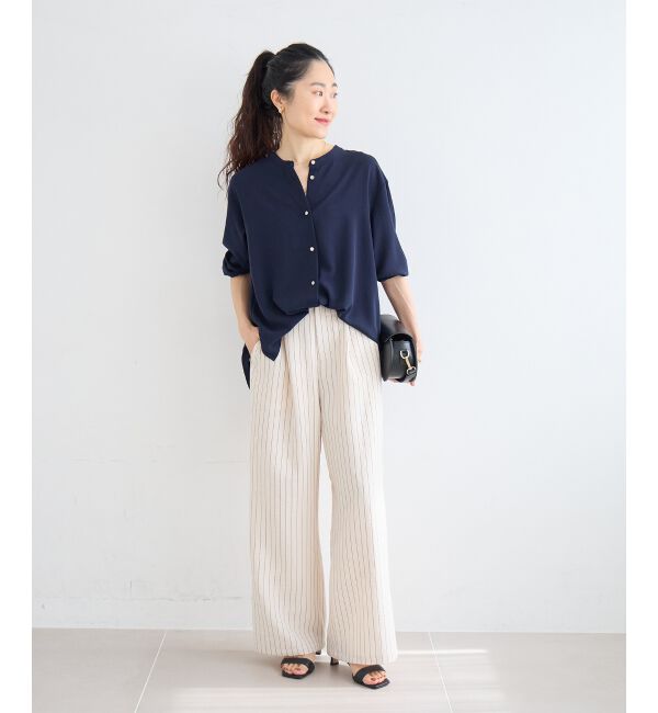  「2WAYジョーゼットギャザースリーブブラウス」|シャツ・ブラウス|