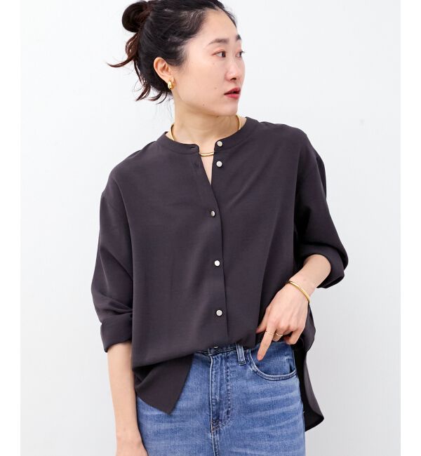  「2WAYジョーゼットギャザースリーブブラウス」|シャツ・ブラウス|