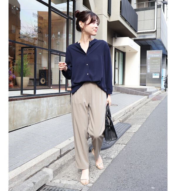  「2WAYジョーゼットギャザースリーブブラウス」|シャツ・ブラウス|