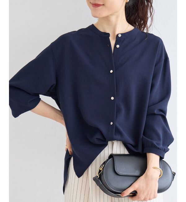  「2WAYジョーゼットギャザースリーブブラウス」|シャツ・ブラウス|
