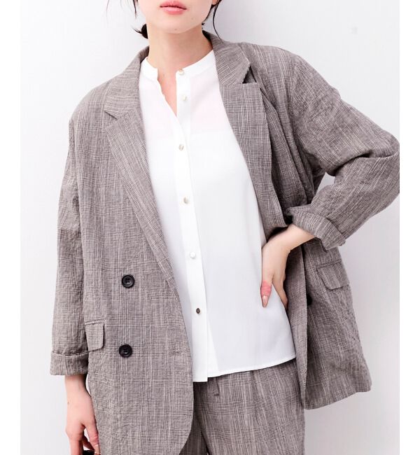  「2WAYジョーゼットギャザースリーブブラウス」|シャツ・ブラウス|