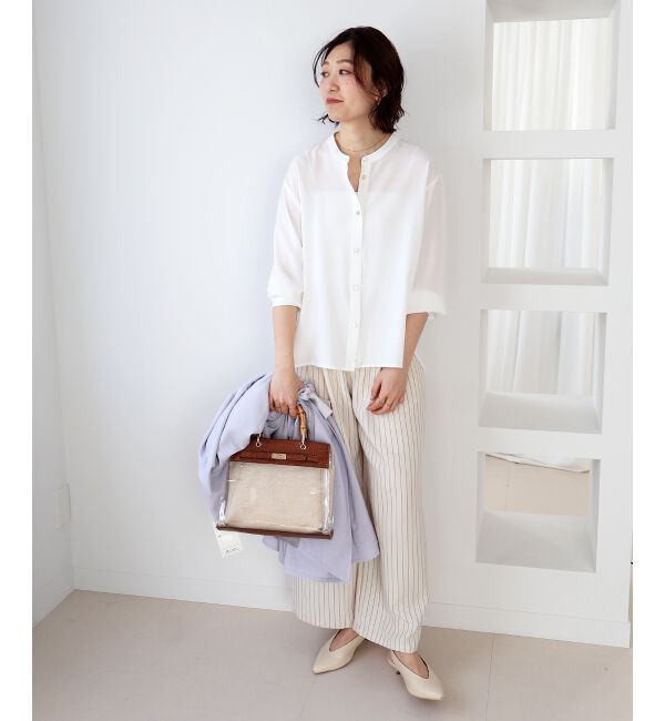  「2WAYジョーゼットギャザースリーブブラウス」|シャツ・ブラウス|