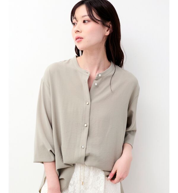  「2WAYジョーゼットギャザースリーブブラウス」|シャツ・ブラウス|