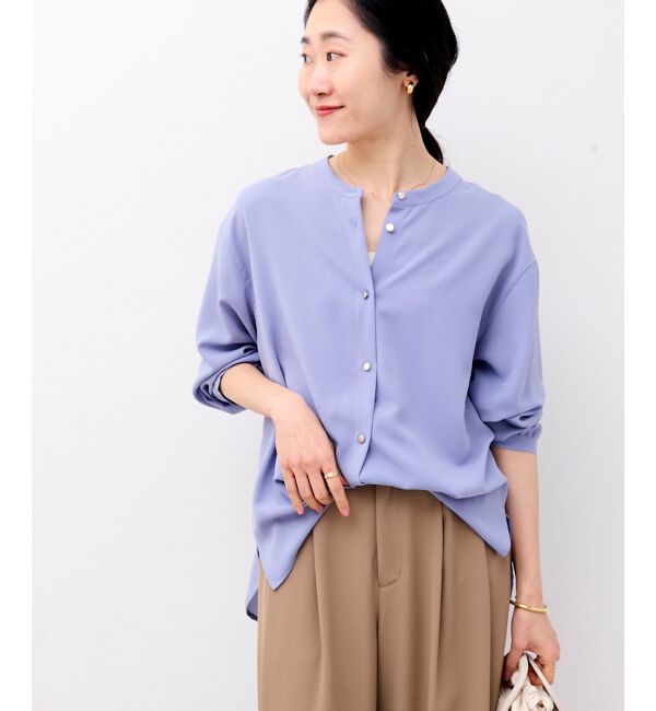  「2WAYジョーゼットギャザースリーブブラウス」|シャツ・ブラウス|