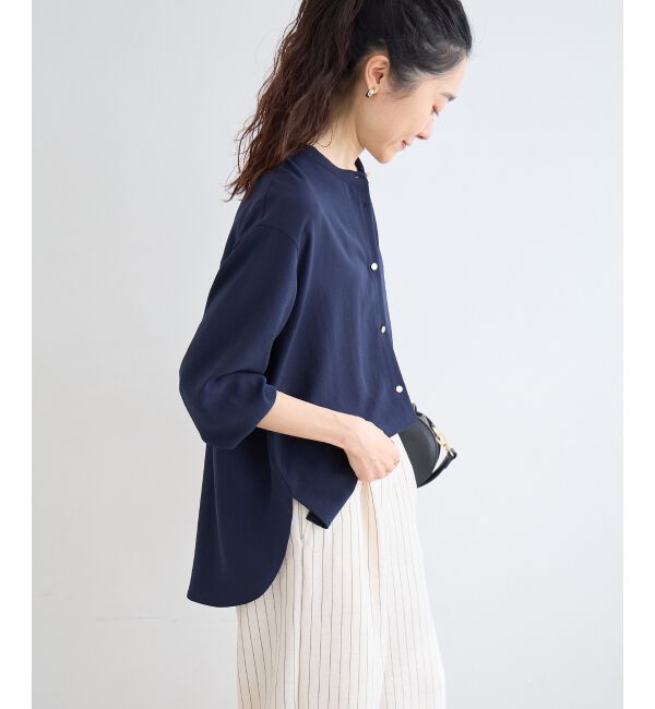  「2WAYジョーゼットギャザースリーブブラウス」|シャツ・ブラウス|