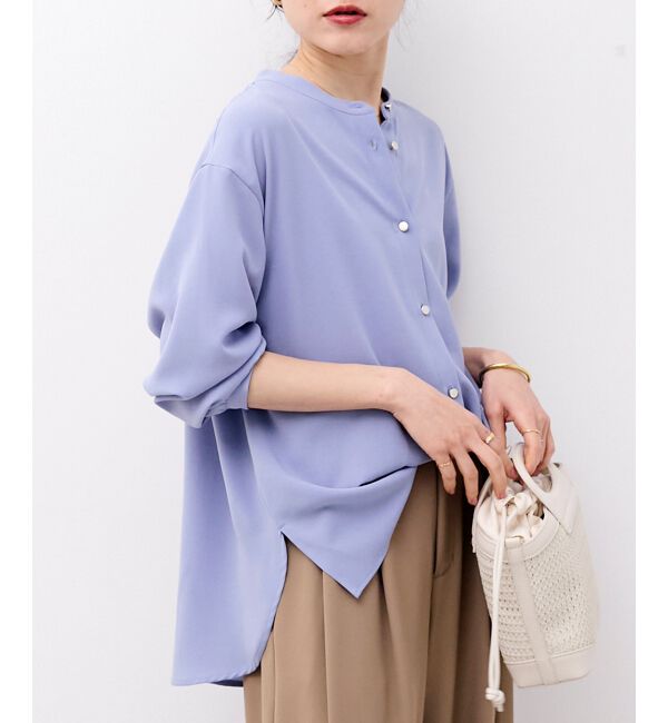  「2WAYジョーゼットギャザースリーブブラウス」|シャツ・ブラウス|