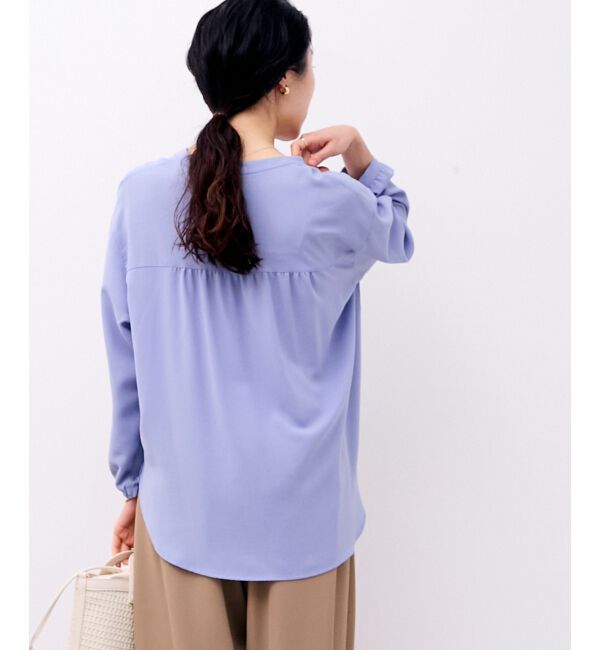  「2WAYジョーゼットギャザースリーブブラウス」|シャツ・ブラウス|