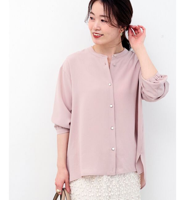  「2WAYジョーゼットギャザースリーブブラウス」|シャツ・ブラウス|