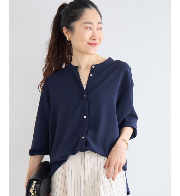  「2WAYジョーゼットギャザースリーブブラウス」|シャツ・ブラウス|