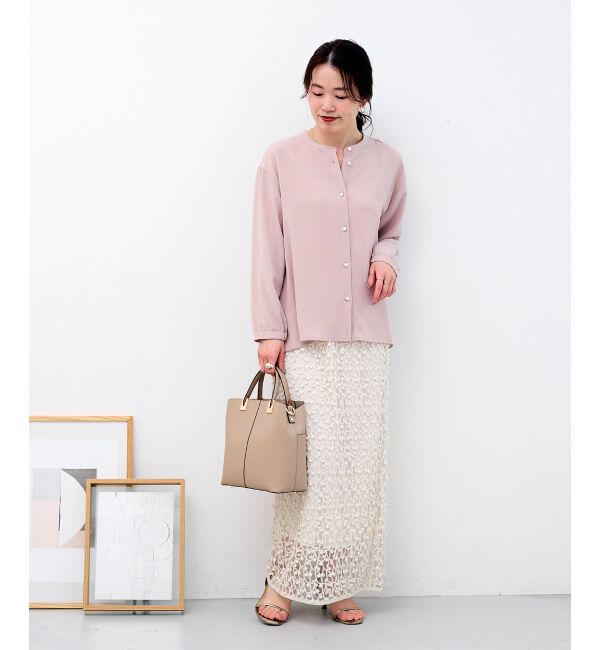  「2WAYジョーゼットギャザースリーブブラウス」|シャツ・ブラウス|