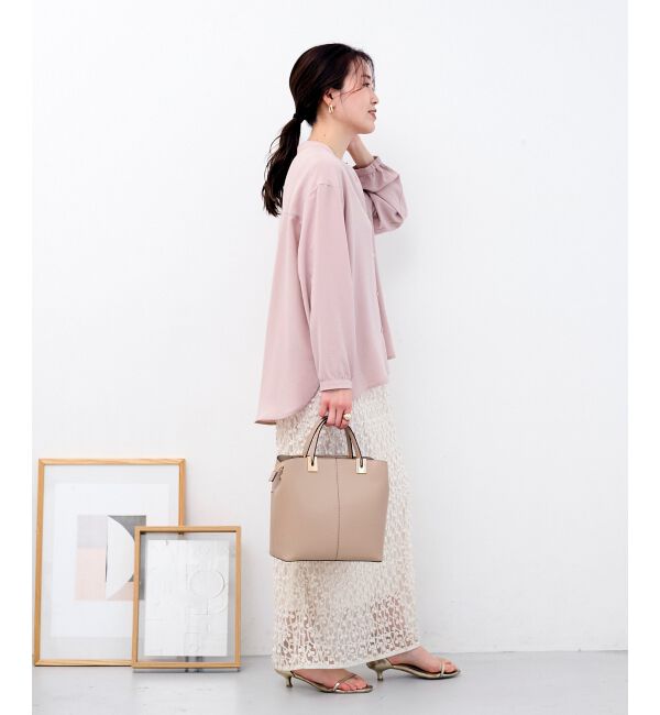  「2WAYジョーゼットギャザースリーブブラウス」|シャツ・ブラウス|