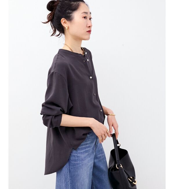  「2WAYジョーゼットギャザースリーブブラウス」|シャツ・ブラウス|