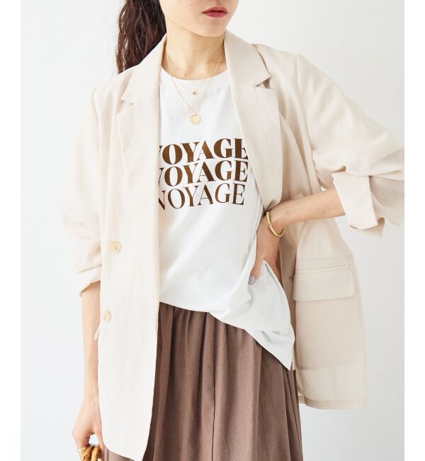  「≪手洗い可能≫リネンライクテーラードジャケット」|その他|