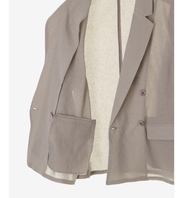  「≪手洗い可能≫リネンライクテーラードジャケット」|その他|