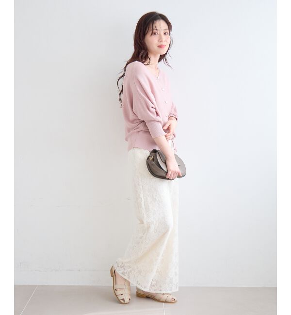  「フラワーメッシュレースワイドパンツ」|その他|