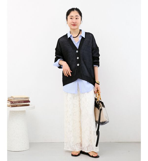  「フラワーメッシュレースワイドパンツ」|その他|