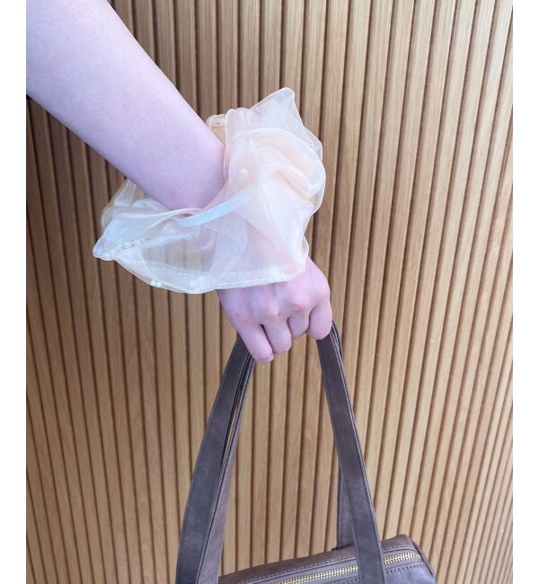  「パールラッピングシュシュ」|ヘアゴム・シュシュ|