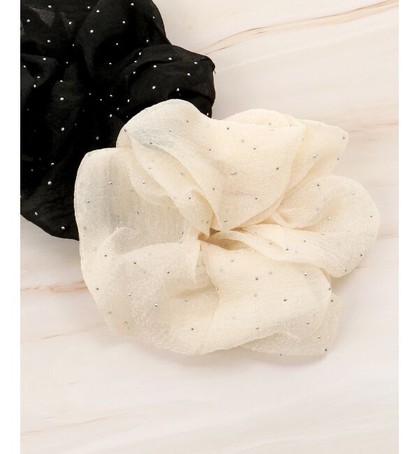  「キラキラブルーミングシュシュ」|ヘアゴム・シュシュ|