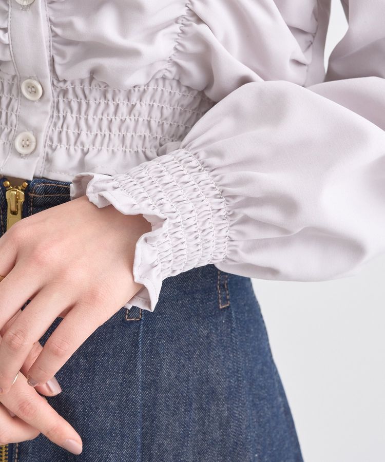 earth music&ecology「ピーチシャーリングブラウス」|シャツ・ブラウス|