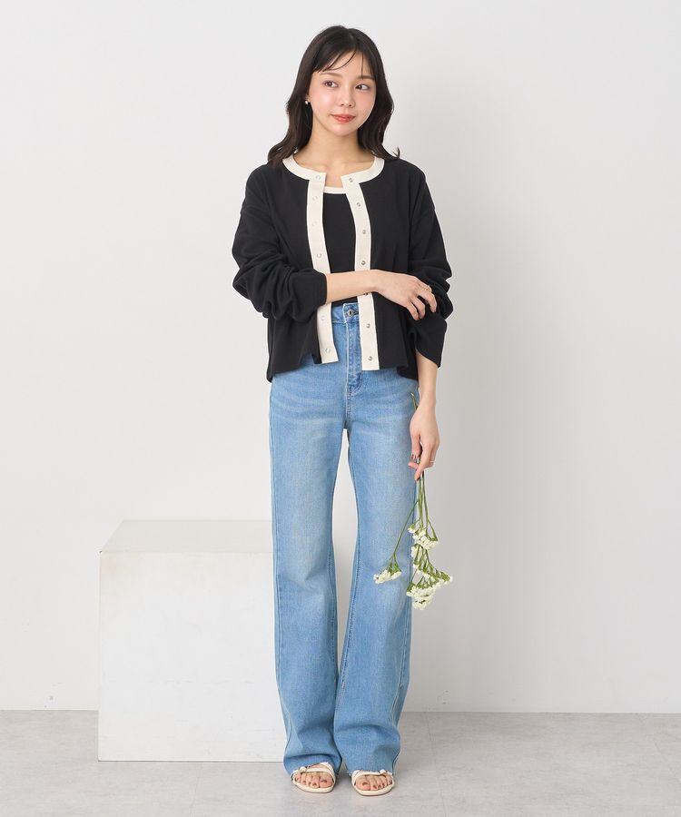 earth music&ecology「SET2点リブアンサンブル」|カーディガン|