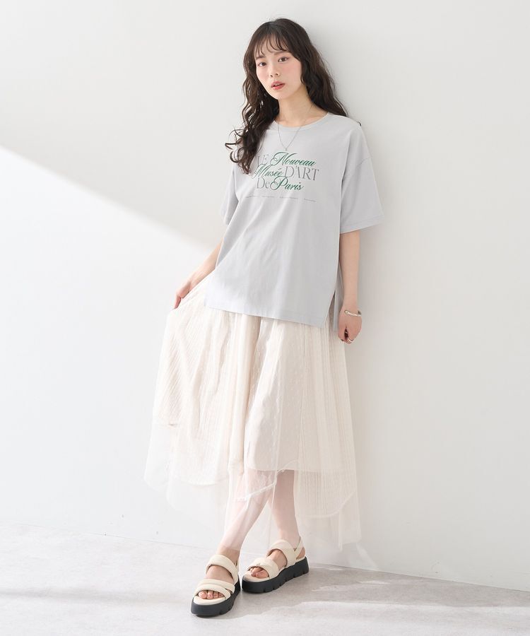 earth music&ecology「Le nouveauスリットT」|Tシャツ・カットソー|