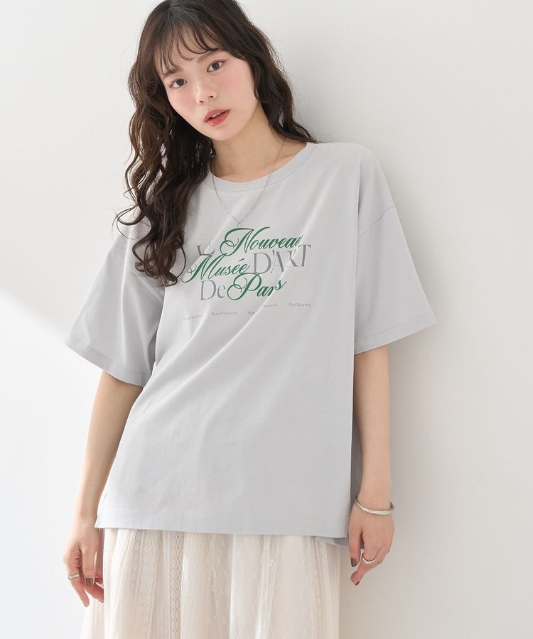 earth music&ecology「Le nouveauスリットT」|Tシャツ・カットソー|Gray