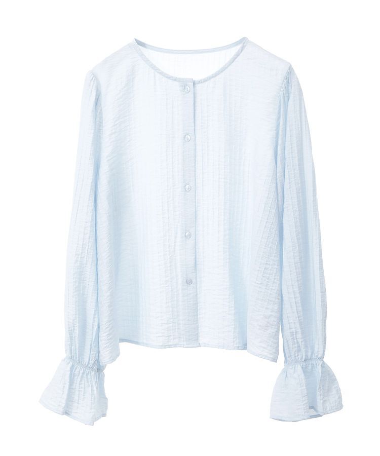 earth music&ecology「2WAYスクエアラッフルカラーブラウス」|シャツ・ブラウス|