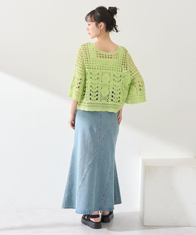 earth music&ecology「クロシェ風プルオーバー」|Tシャツ・カットソー|