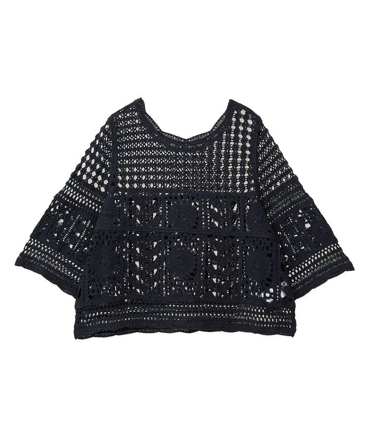 earth music&ecology「クロシェ風プルオーバー」|Tシャツ・カットソー|